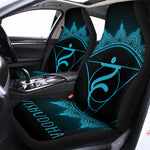 Vishuddha Chakra Symbol Print Universal Fit Car Seat Covers