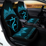 Vishuddha Chakra Symbol Print Universal Fit Car Seat Covers