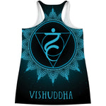 Vishuddha Chakra Symbol Print Women's Racerback Tank Top