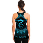 Vishuddha Chakra Symbol Print Women's Racerback Tank Top