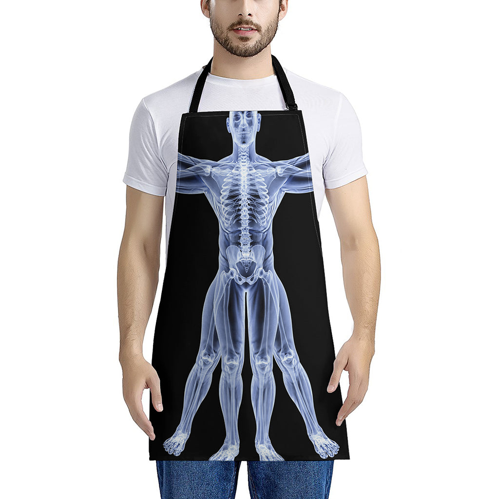 Vitruvian Man X-Ray Print Apron