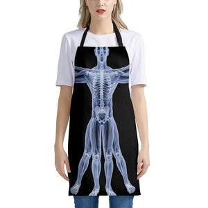 Vitruvian Man X-Ray Print Apron