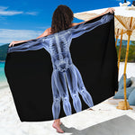 Vitruvian Man X-Ray Print Beach Sarong Wrap