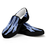 Vitruvian Man X-Ray Print Black Slip On Shoes