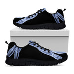 Vitruvian Man X-Ray Print Black Sneakers