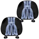 Vitruvian Man X-Ray Print Car Headrest Covers
