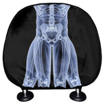 Vitruvian Man X-Ray Print Car Headrest Covers