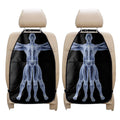 Vitruvian Man X-Ray Print Car Seat Organizers