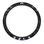 Vitruvian Man X-Ray Print Car Steering Wheel Cover