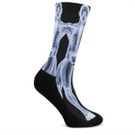 Vitruvian Man X-Ray Print Crew Socks