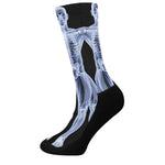 Vitruvian Man X-Ray Print Crew Socks