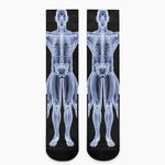 Vitruvian Man X-Ray Print Crew Socks