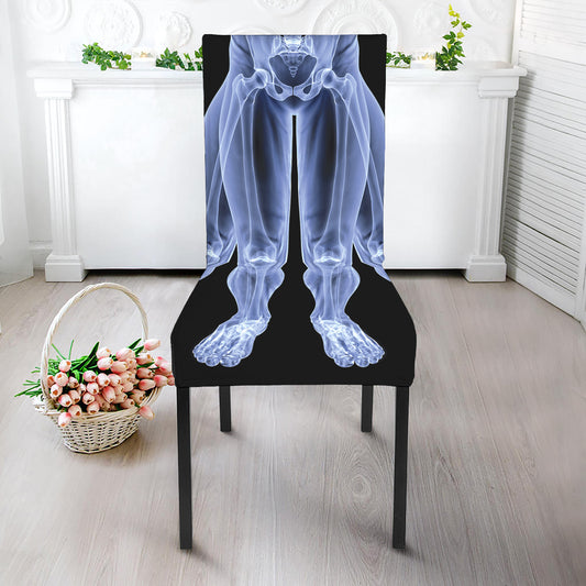 Vitruvian Man X-Ray Print Dining Chair Slipcover
