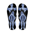 Vitruvian Man X-Ray Print Flip Flops