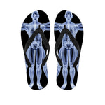 Vitruvian Man X-Ray Print Flip Flops