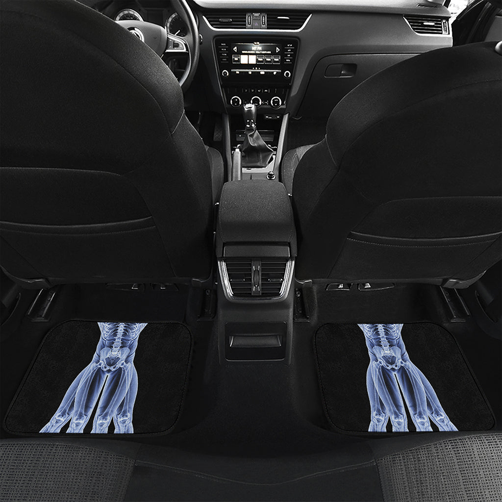 Vitruvian Man X-Ray Print Front and Back Car Floor Mats