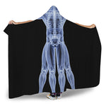 Vitruvian Man X-Ray Print Hooded Blanket