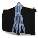 Vitruvian Man X-Ray Print Hooded Blanket