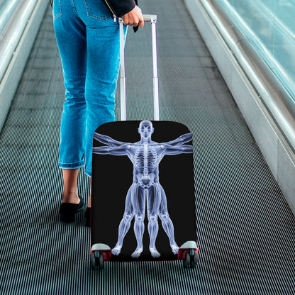 Vitruvian Man X-Ray Print Luggage Cover