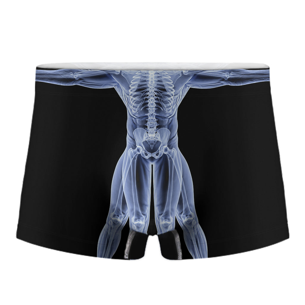 Vitruvian Man X-Ray Print Men's Boxer Briefs