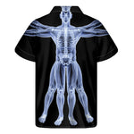 Vitruvian Man X-Ray Print Men's Short Sleeve Shirt