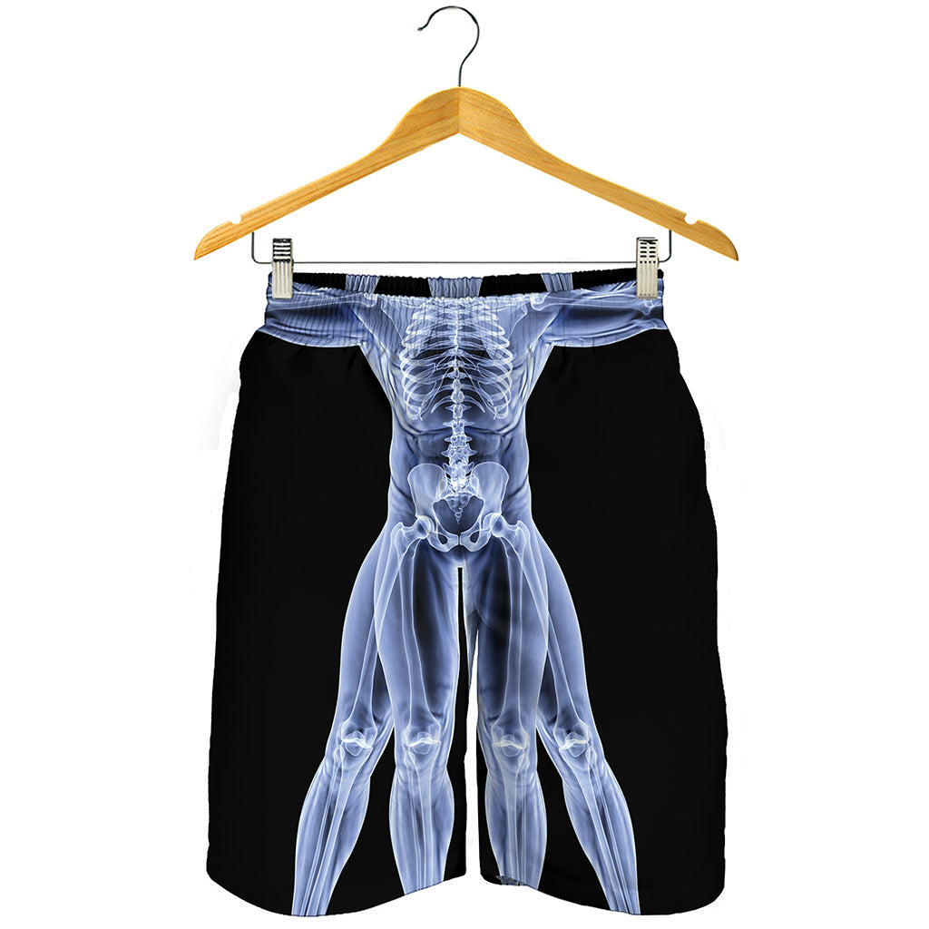 Vitruvian Man X-Ray Print Men's Shorts