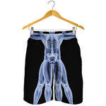 Vitruvian Man X-Ray Print Men's Shorts