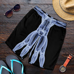 Vitruvian Man X-Ray Print Men's Shorts