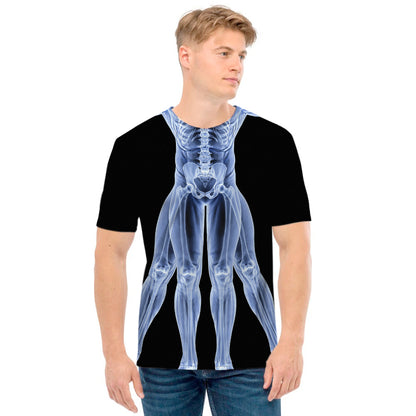 Vitruvian Man X-Ray Print Men's T-Shirt