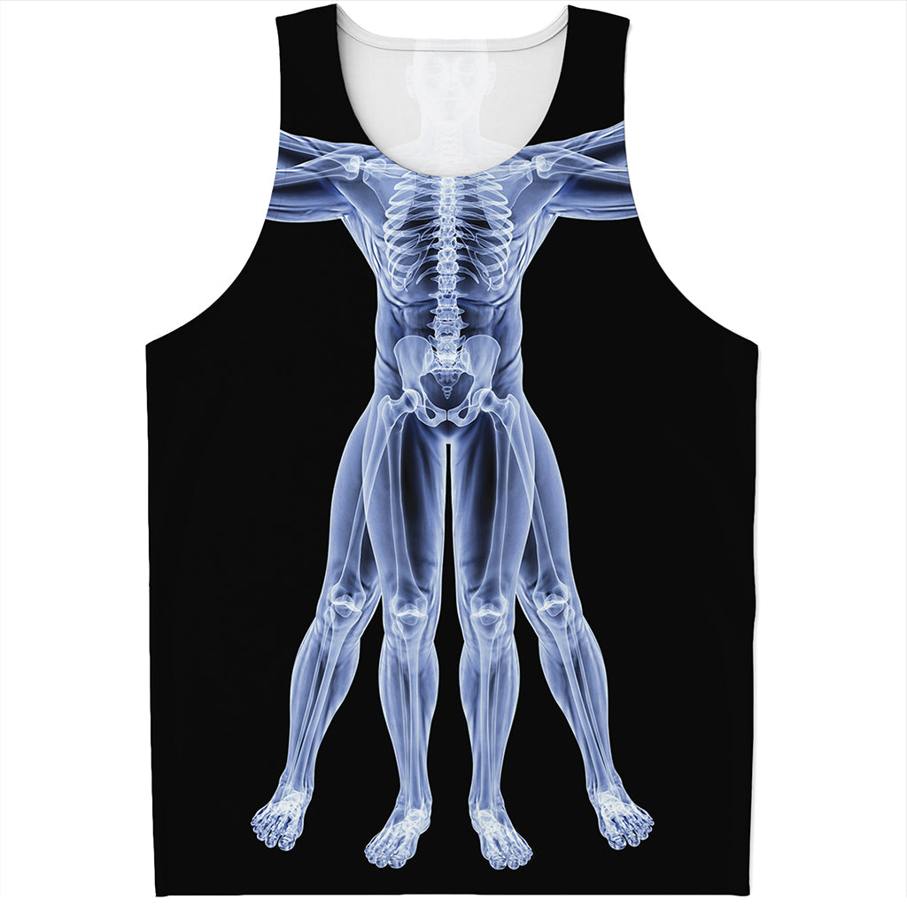 Vitruvian Man X-Ray Print Men's Tank Top