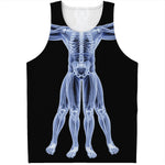 Vitruvian Man X-Ray Print Men's Tank Top