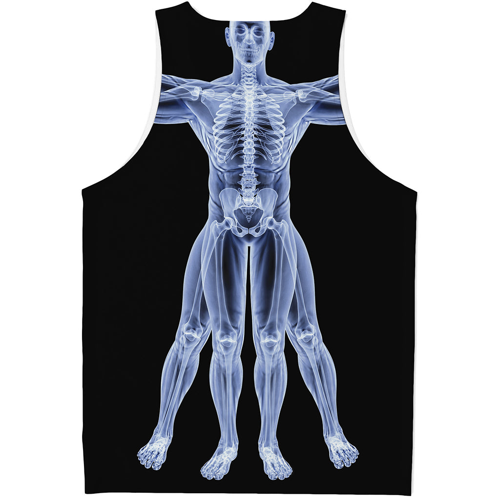 Vitruvian Man X-Ray Print Men's Tank Top
