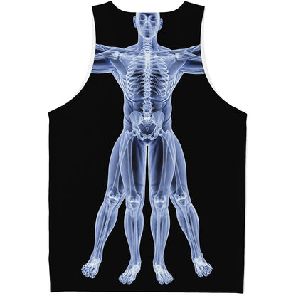 Vitruvian Man X-Ray Print Men's Tank Top