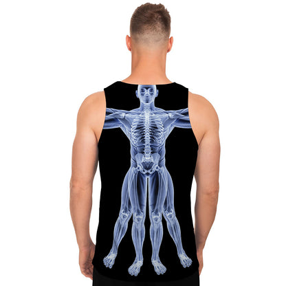 Vitruvian Man X-Ray Print Men's Tank Top