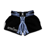 Vitruvian Man X-Ray Print Muay Thai Boxing Shorts