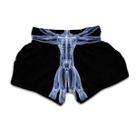 Vitruvian Man X-Ray Print Muay Thai Boxing Shorts