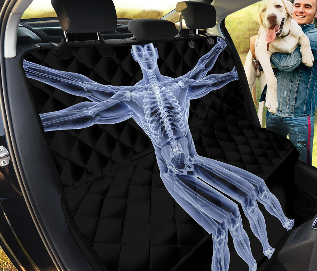 Vitruvian Man X-Ray Print Pet Car Back Seat Cover