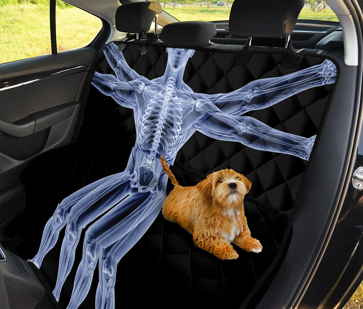 Vitruvian Man X-Ray Print Pet Car Back Seat Cover