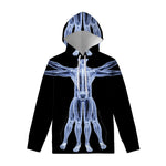 Vitruvian Man X-Ray Print Pullover Hoodie