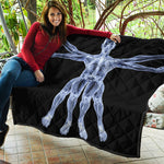 Vitruvian Man X-Ray Print Quilt