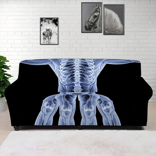 Vitruvian Man X-Ray Print Sofa Cover