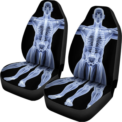 Vitruvian Man X-Ray Print Universal Fit Car Seat Covers