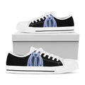 Vitruvian Man X-Ray Print White Low Top Sneakers