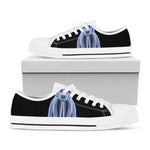 Vitruvian Man X-Ray Print White Low Top Shoes