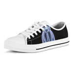 Vitruvian Man X-Ray Print White Low Top Shoes