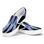 Vitruvian Man X-Ray Print White Slip On Shoes