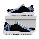 Vitruvian Man X-Ray Print White Sneakers