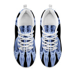 Vitruvian Man X-Ray Print White Sneakers