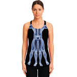 Vitruvian Man X-Ray Print Women's Racerback Tank Top
