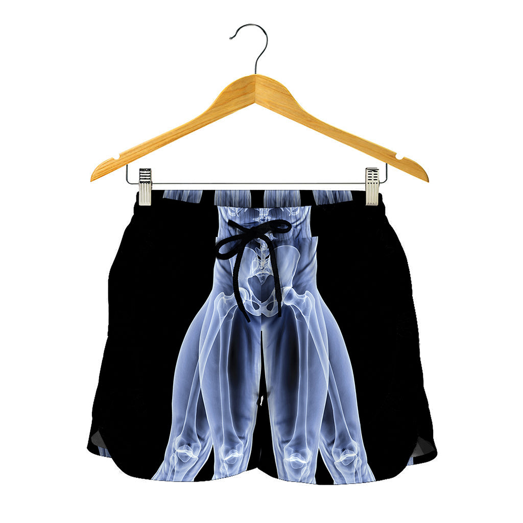 Vitruvian Man X-Ray Print Women's Shorts